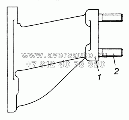 7406.1008031 Патрубок левый в сборе - Branch pipe, l. h., assy