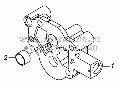 740.11-1011019-01 Крышка масляного насоса