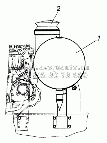 5460-1109001 Установка воздушного фильтра