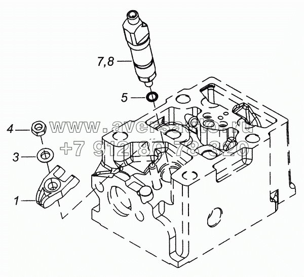 740.50-1112000-90 Установка форсунки