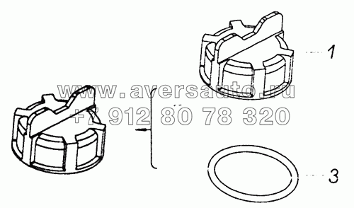 6520-1311100 Крышка наливной горловины