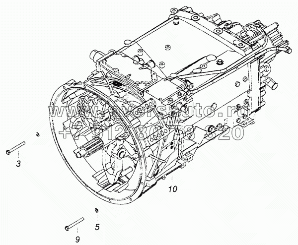 6520-1700005-30 Установка коробки передач на двигатель