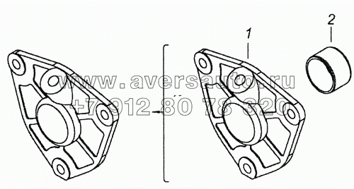 53205-3509088 Крышка задняя в сборе