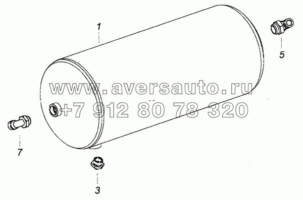 6460-3513010-02 Ресивер с фитингами