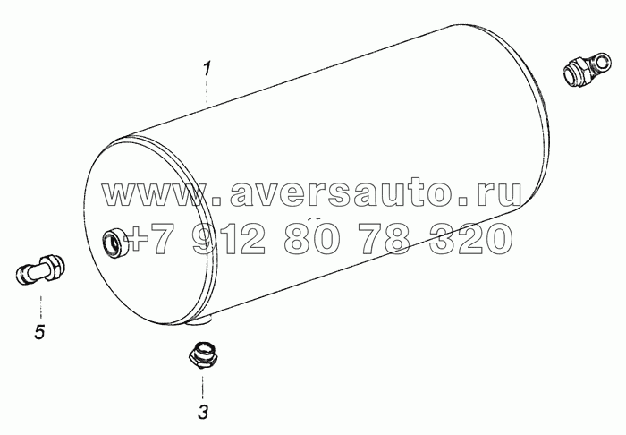 6460-3513010-12 Ресивер с фитингами