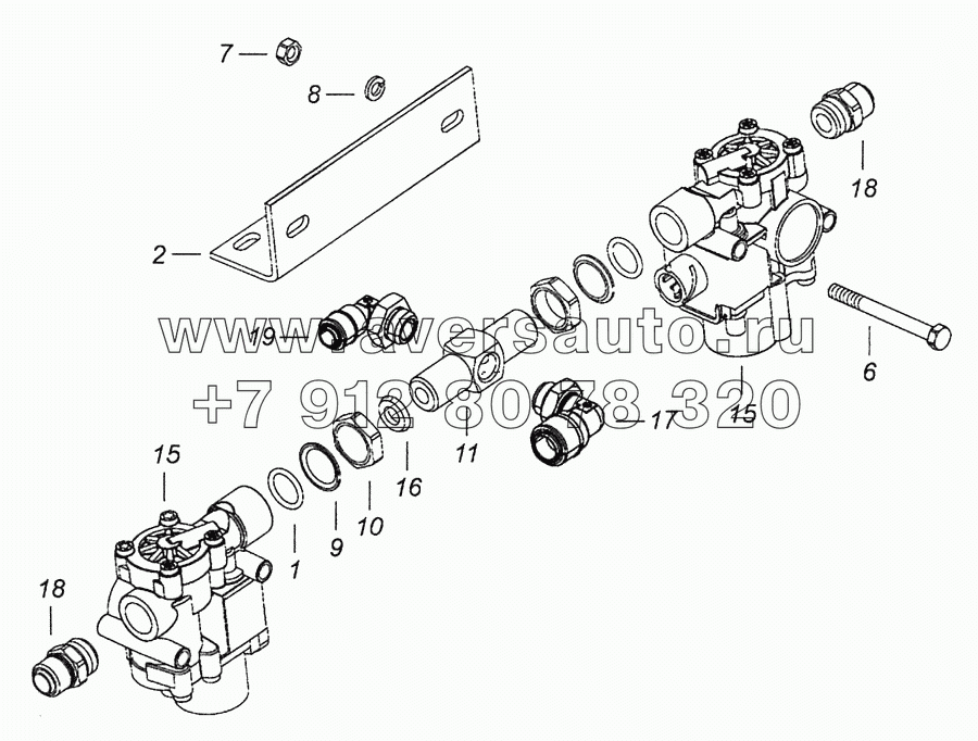 5460-3542005 Блок модуляторов АБС