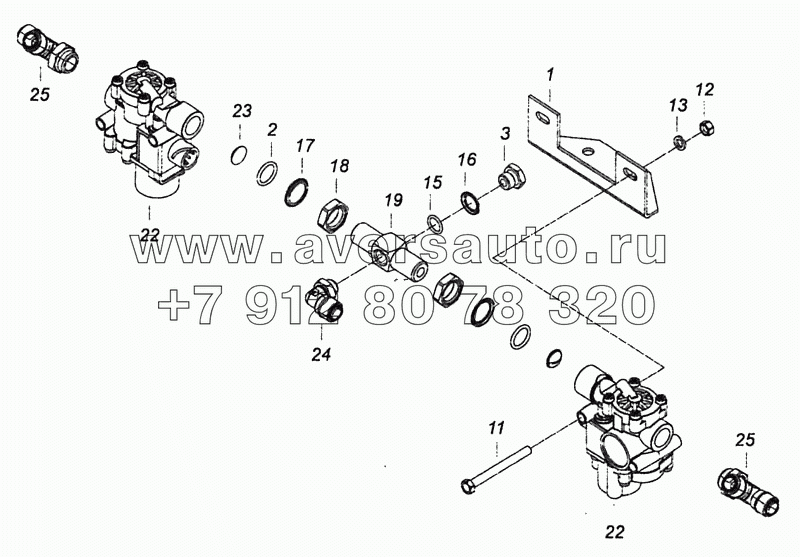 6460-3542007-05 Блок задних модуляторов АБС