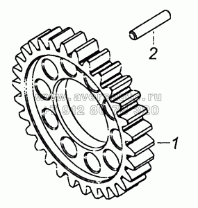 7406.1005031 Шестерня коленчатого вала