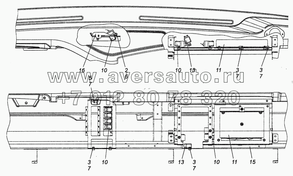 5308-3747005 Установка реле и блока управления электрооборудованием