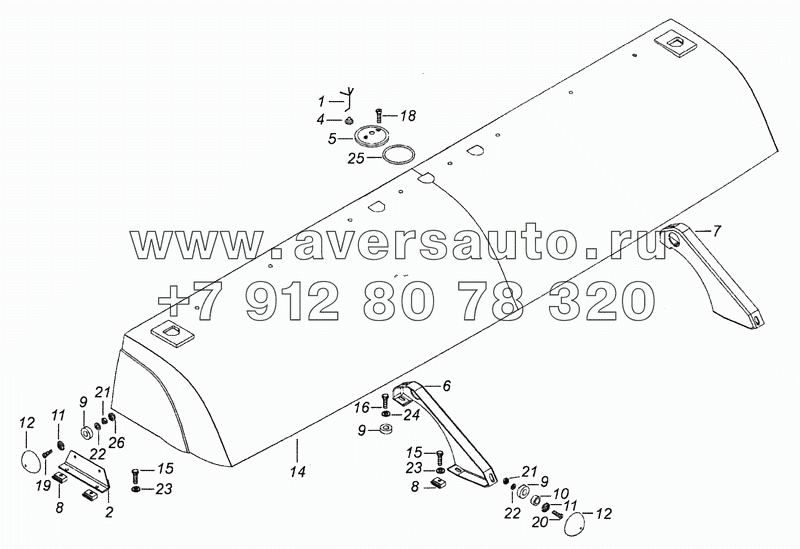 53205-8415002 Установка аэродинамического козырька