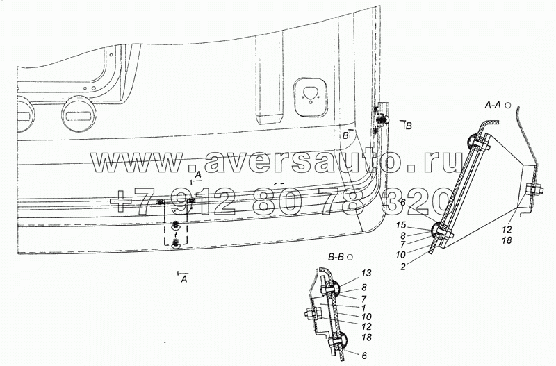 6460-8415002-15 Установка козырька солнцезащитного