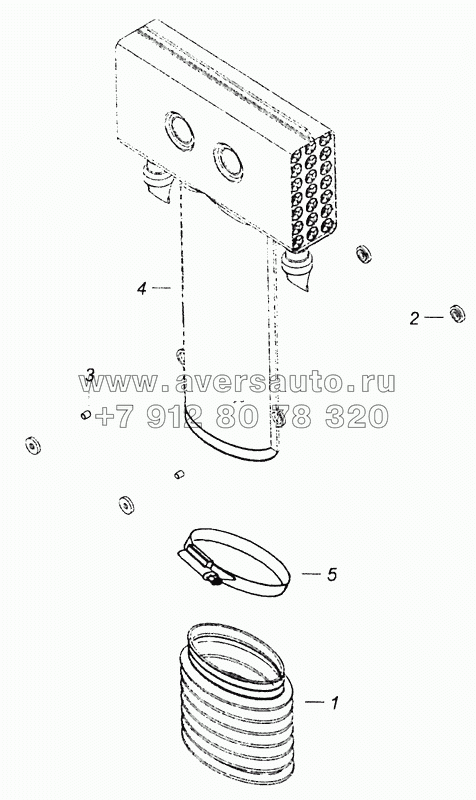 6520-1109400-61 Воздухозаборник с уплотнителем