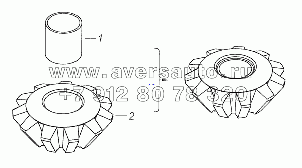 53212-2403054 Сателлит дифференциала заднего моста