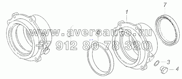 154.1701201 Крышка заднего подшипника вторичного вала