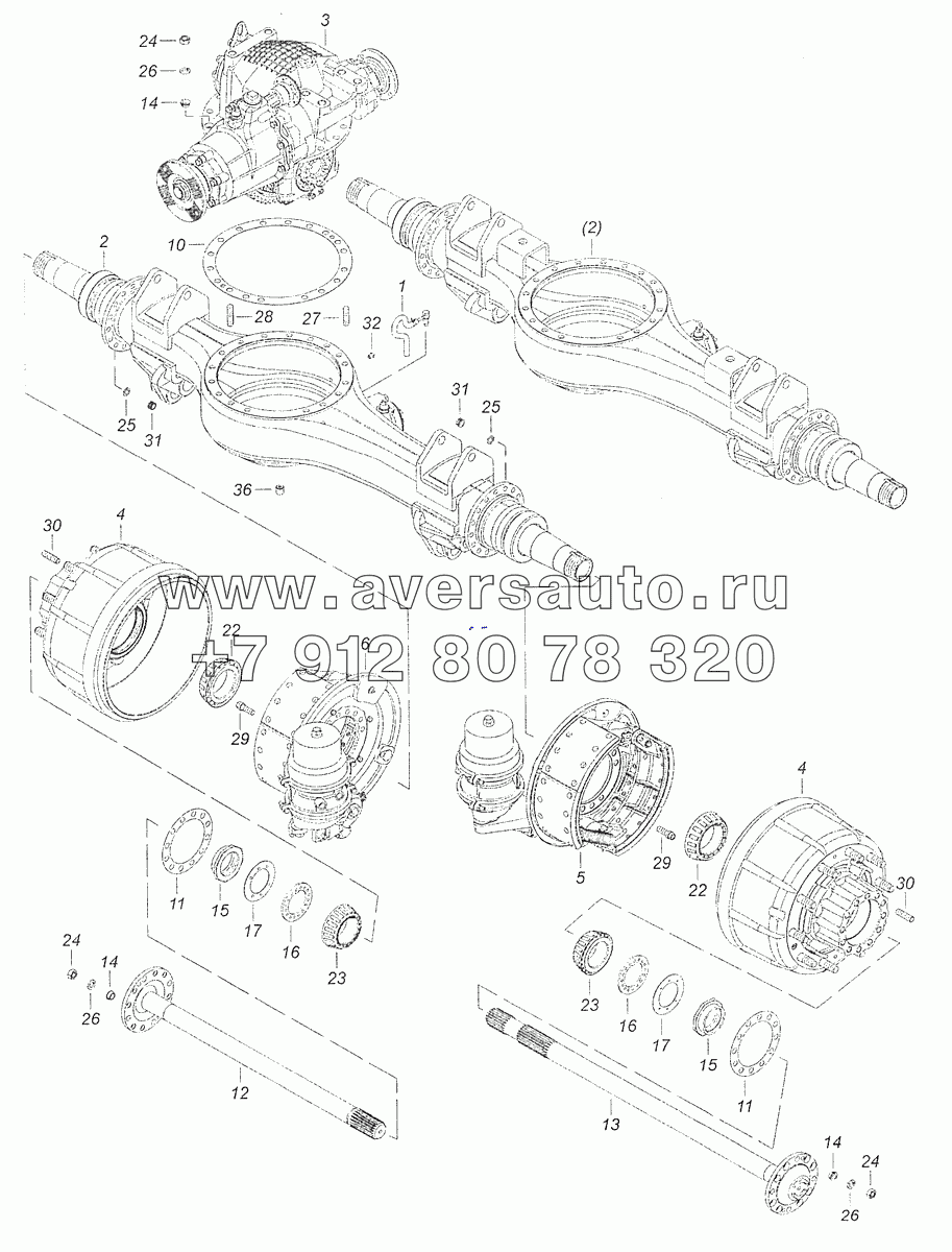 65115-2500025-10 Мост средний