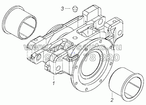 55111-2918070 Башмак рессоры с втулками