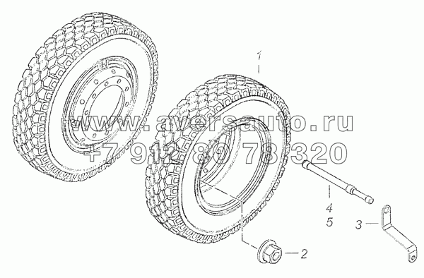 65115-3101003-50 Установка сдвоенных дисковых колес