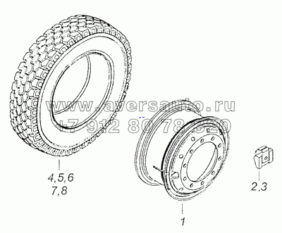65115-3101011-50 Колесо 7,5-20 с шиной