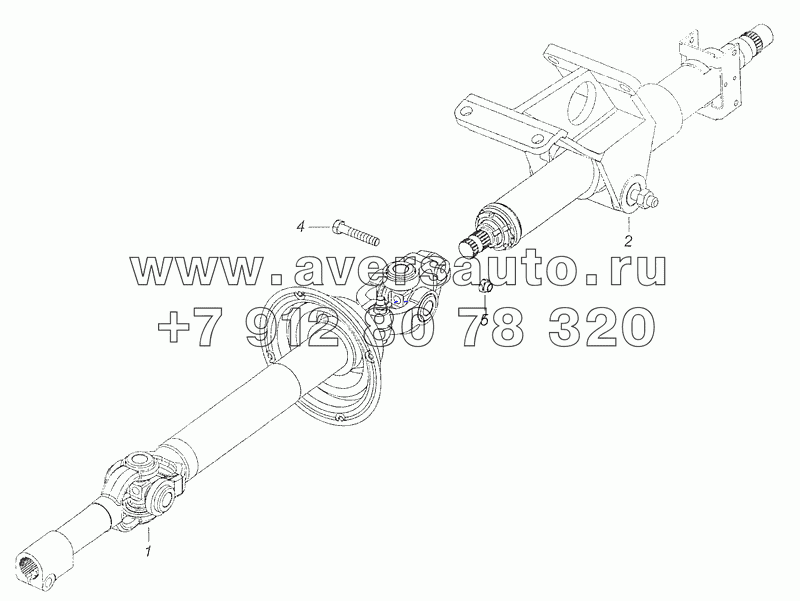 53205-3444006 Рулевая колонка с карданным валом