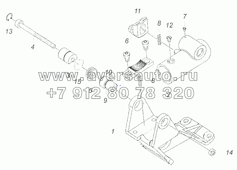 53205-3444014 Корпус колонки с кронштейном рулевого управления