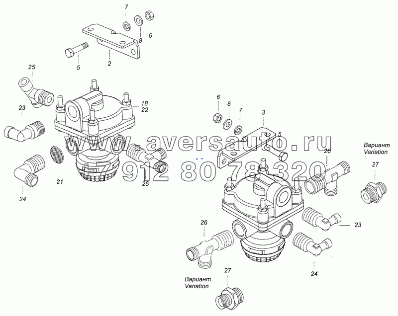 5320-3500018-04 Установка ускорительного клапана