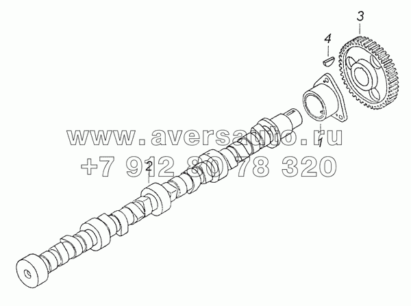 740.21-1006010 Распределительный вал