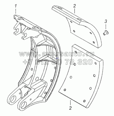 53229-3501090-40 Колодка тормоза с накладками