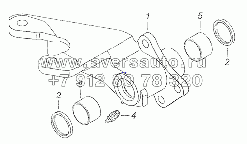 5511-3502121-10 Кронштейн тормозной камеры и разжимного кулака