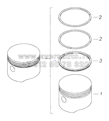 53205-3509154 Поршень в сборе