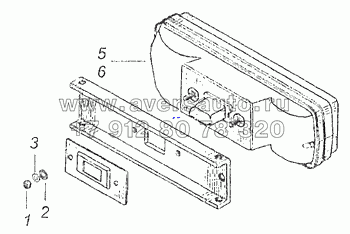 55111-3716002-69 Установка задних фонарей