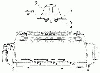 53205-3738001 Установка фонарей автопоезда