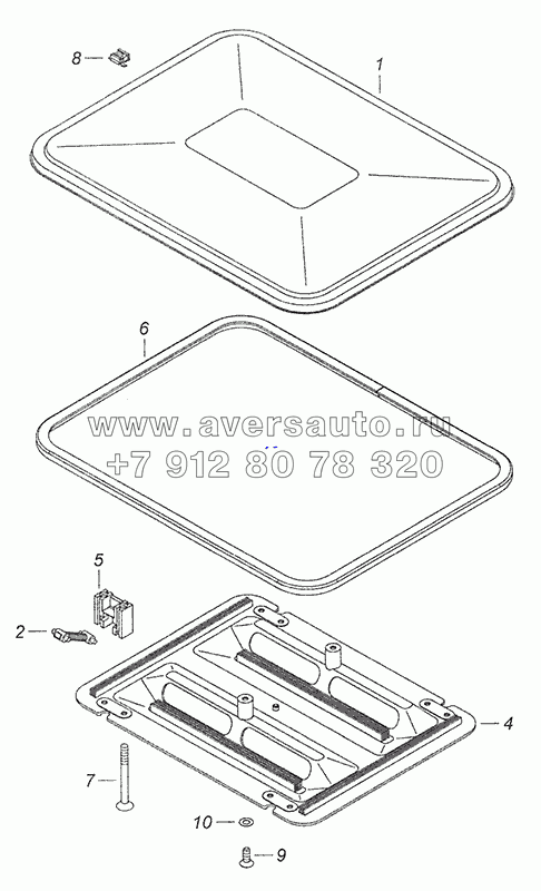 53205-5713008 Установка вентиляционного люка крыши