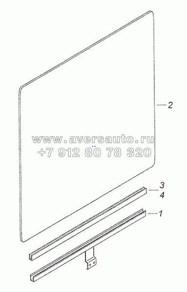 53205-6103210 Стекло двери опускное