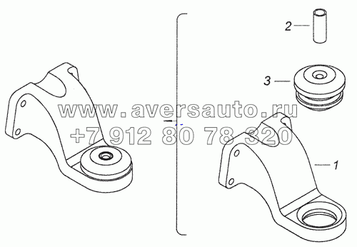 53229-1001015 Кронштейн передней опоры