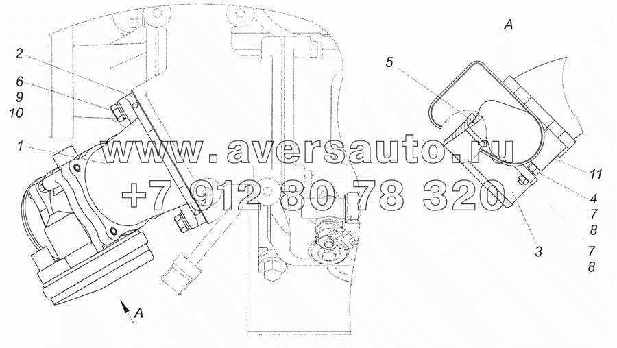 820.52-1148000-10 Установка узла заслонки