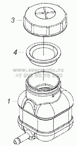 5320-1602560 Бачок главного цилиндра привода сцепления