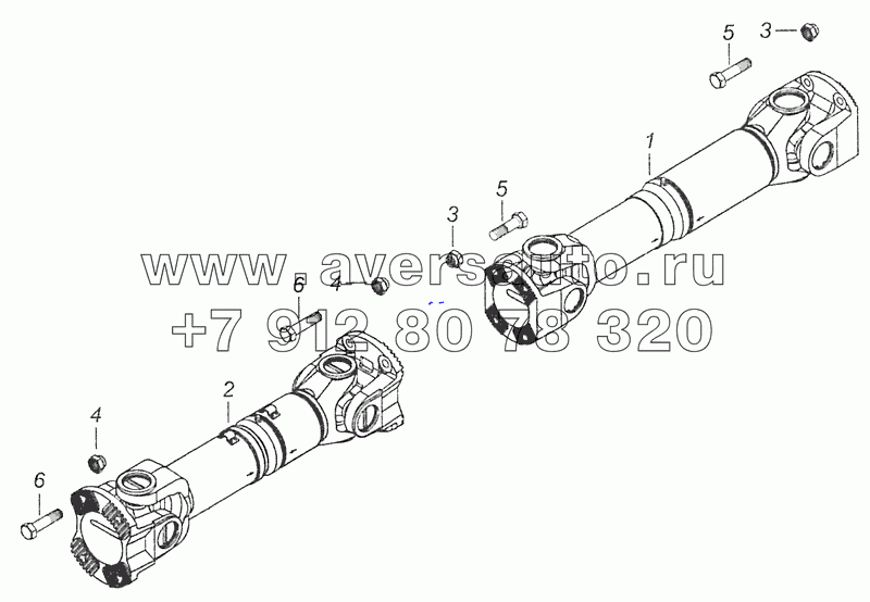 53205-2200001-10 Установка карданных валов