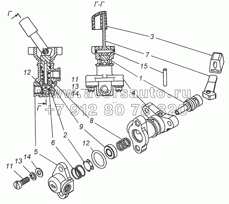 5320-2511060 Кран включения блокировки