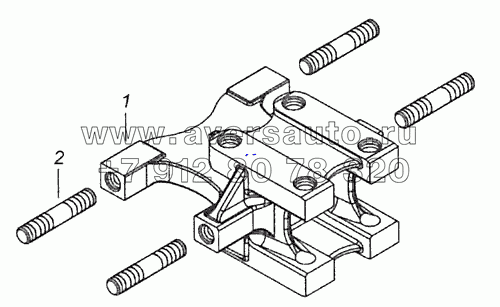 5320-2919088-30 Кронштейн верхних реактивных штанг