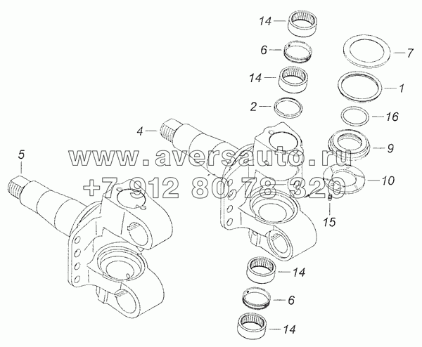 53205-3001012-10 Кулак поворотный