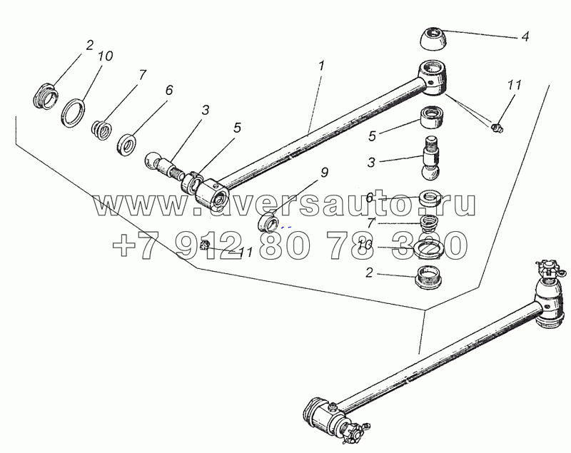 4310-3414010 Тяга сошки рулевого упраления