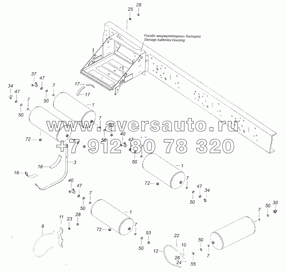 53229-3500013-37 Установка воздушных ресиверов