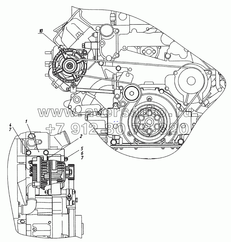 740.60-3701001-30 Установка генератора