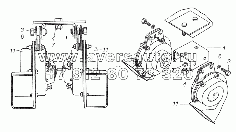 5320-3721001-10 Установка звуковых электрических сигналов