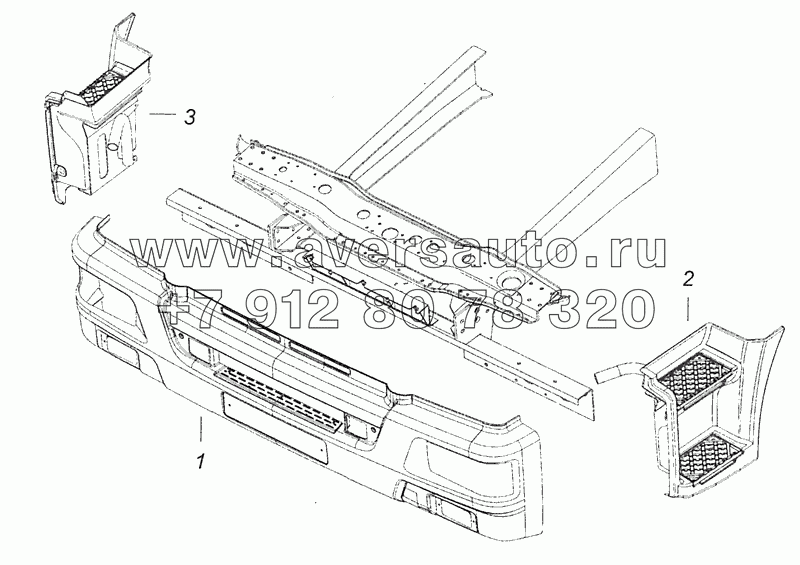 65115-8416007 Нижний пояс «Рестайлинг». Условная сборочная единица.