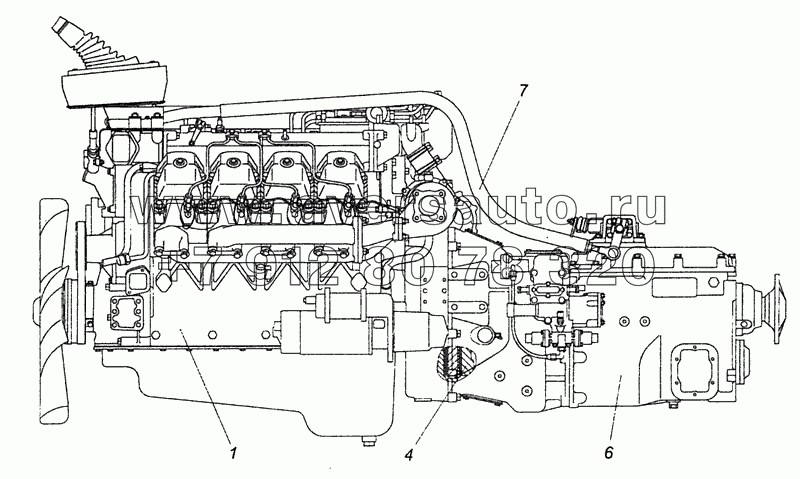 740.62-1000300-95 Агрегат силовой