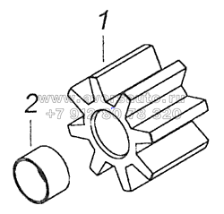 740.1011030-50 Шестерня ведомая масляного насоса