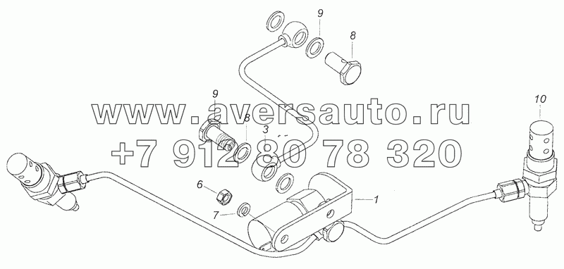 740.63-1022800-94 Установка магнитного клапана и штифтовых факельных свечей