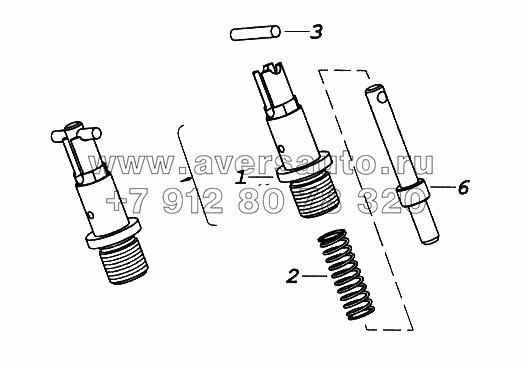 Фиксатор маховика в сборе