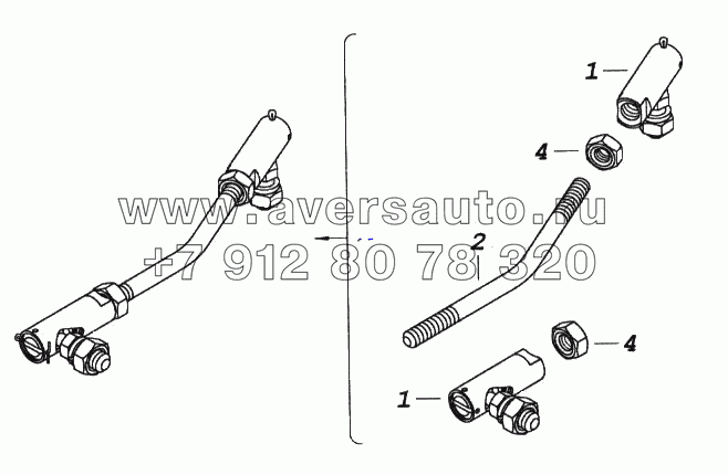Тяга привода управления регулятором